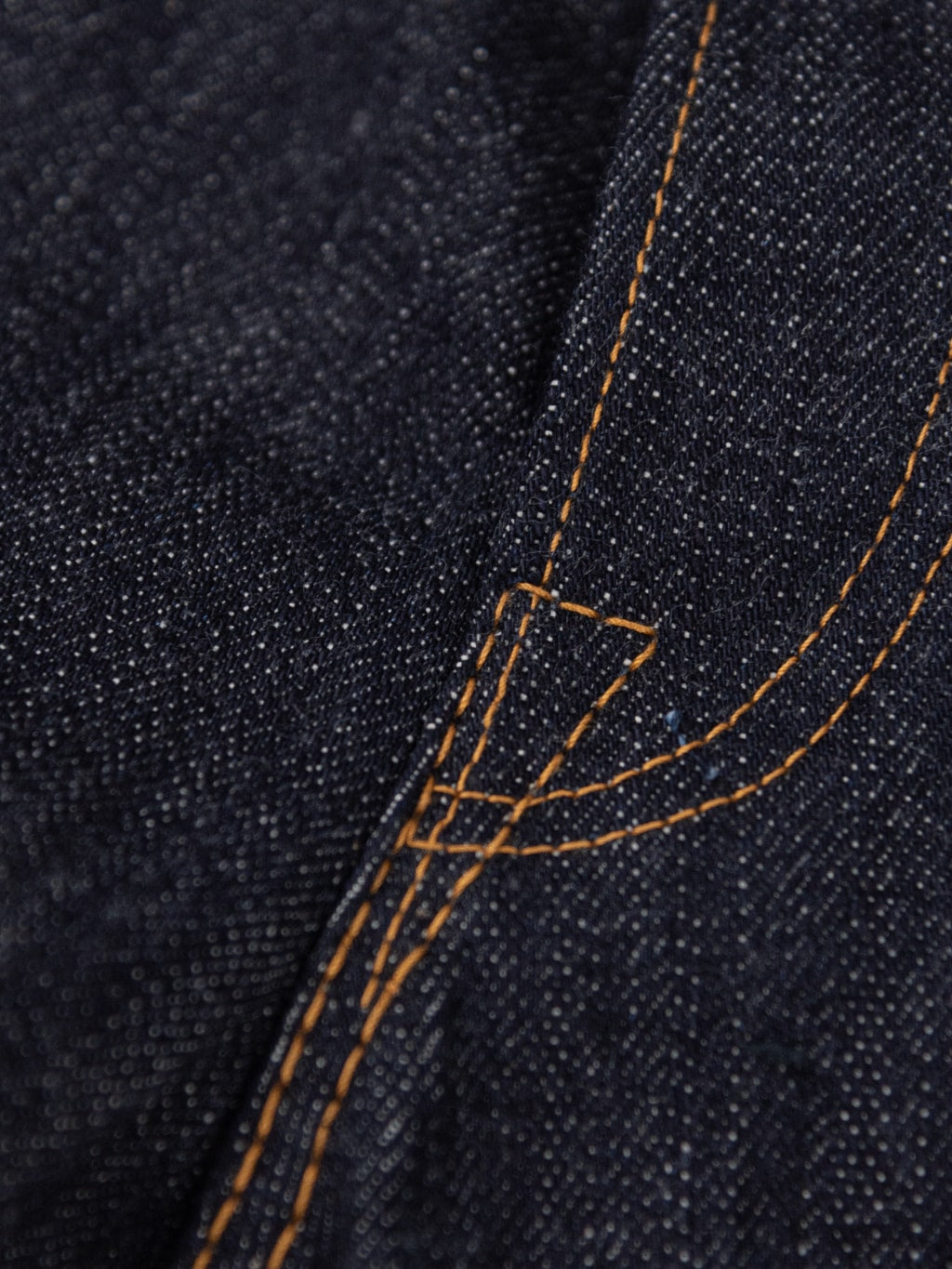 The Flat Head 3009 14.5oz straight tapered Jeans stitchin