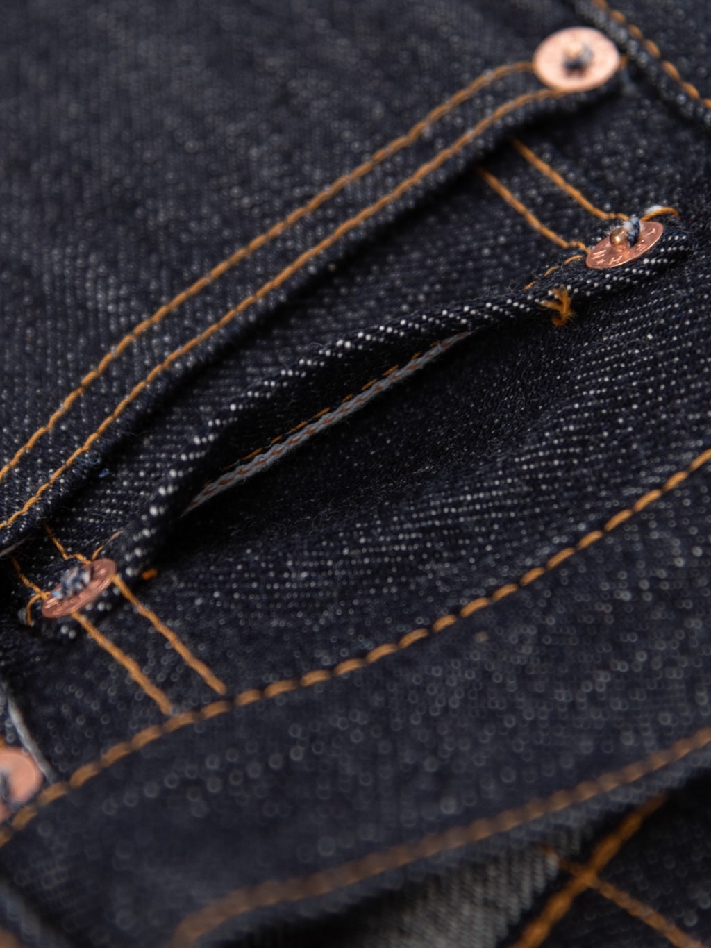 The Flat Head 3009 14.5oz straight tapered Jeans selvedge coin pocket