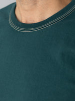 The Flat Head Loopwheeled Heavyweight Plain T-Shirt Dark Green