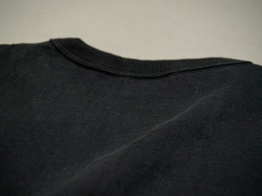 The Strike Gold Loopwheeled TShirt Black Cotton Fabric
