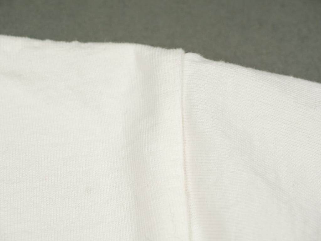 The Strike Gold Loopwheeled TShirt White Double Needle Stitched Sleeve