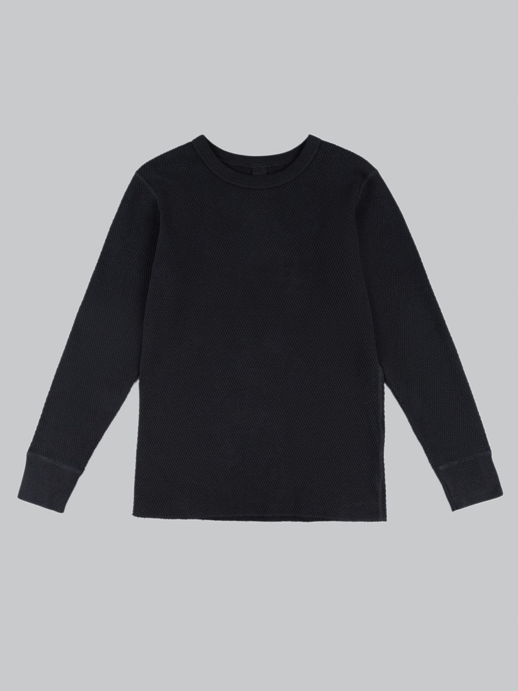 UES Double Honeycomb Thermal TShirt Black front