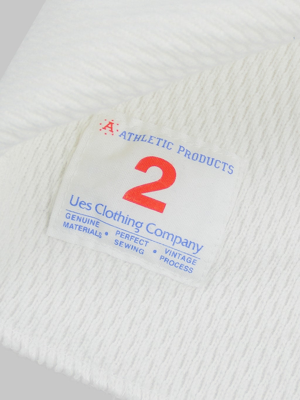 UES Double Honeycomb Thermal tshirt Off White interior tag