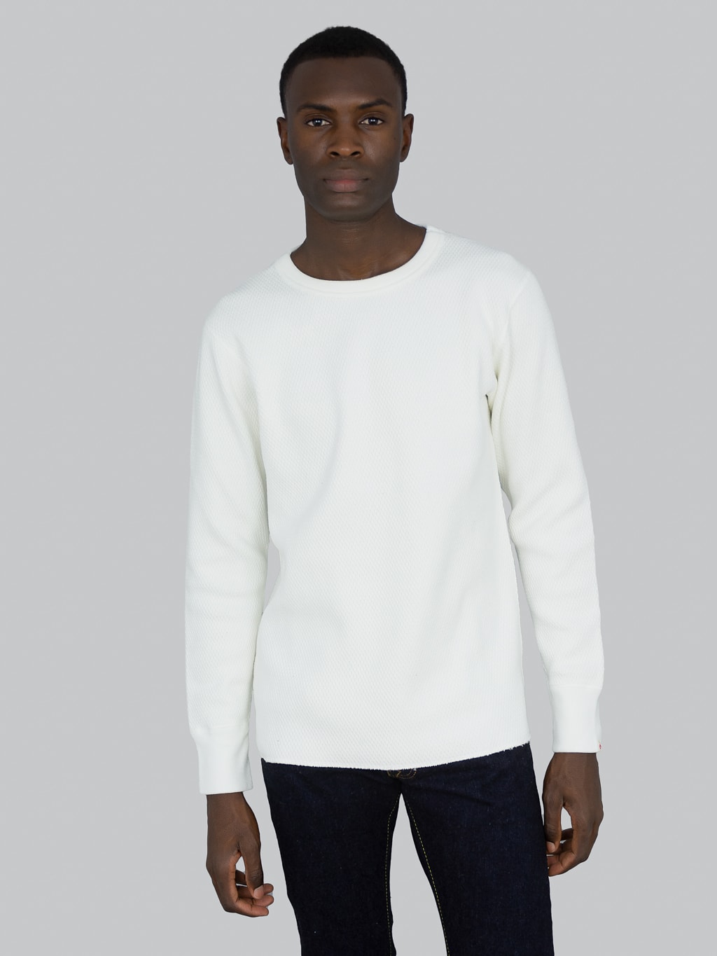 UES Double Honeycomb Thermal T-Shirt Off White