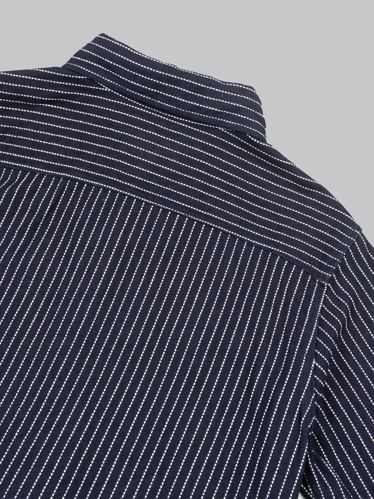 UES Indigo Stripe Heavy Flannel Shirt