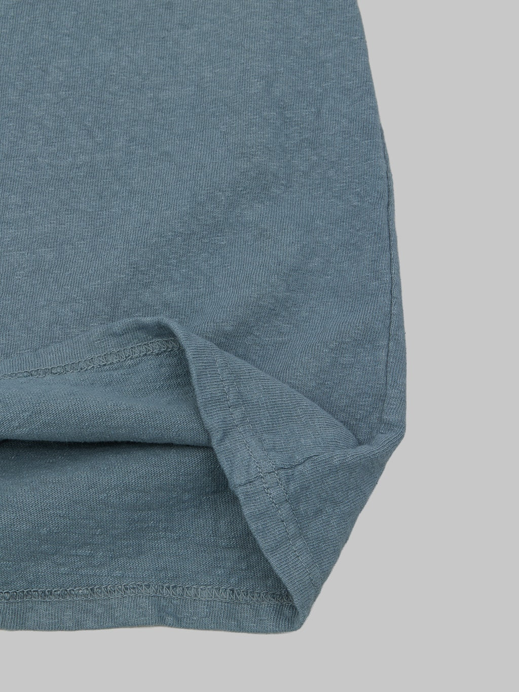 UES No 8 Slub Nep Short Sleeve Tshirt Grey heavy fabric