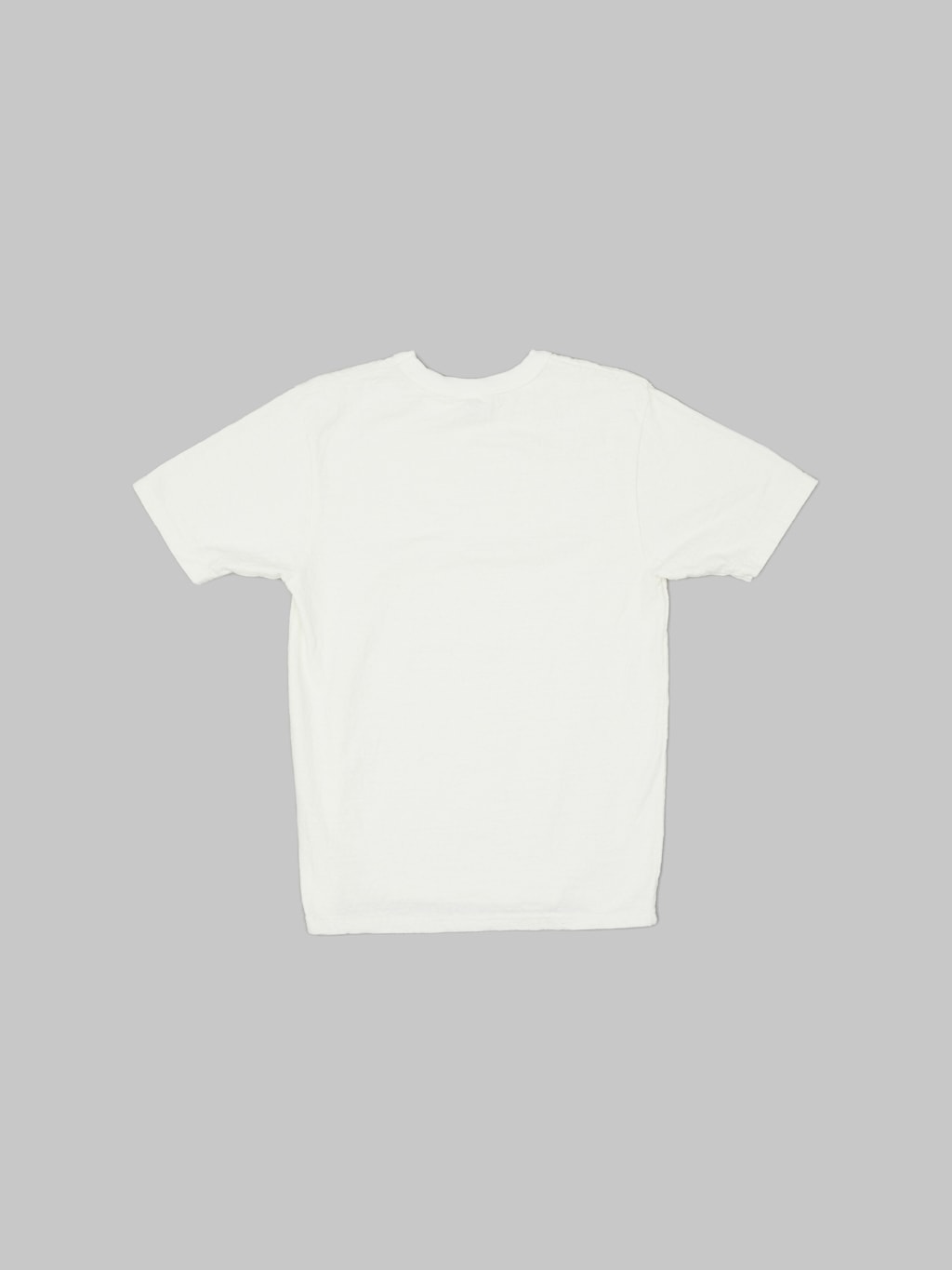 UES No 8 Slub Nep Short Sleeve Tshirt White back slim fit