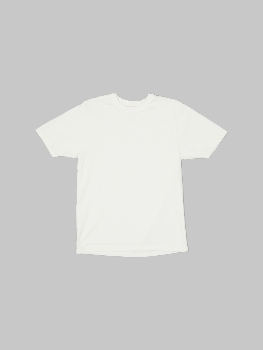 UES No 8 Slub Nep Short Sleeve Tshirt White front