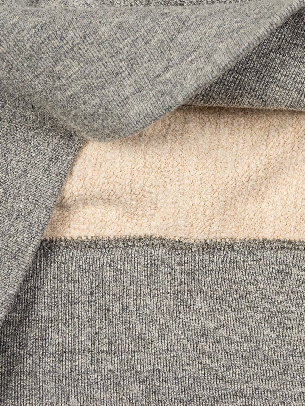 UES Puca Purcara Loopwheeled Sweatshirt grey heavyweight  interior fabric