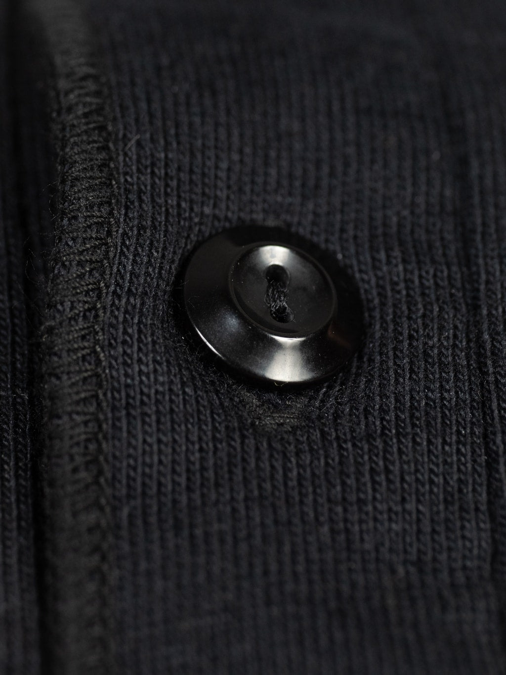 Ues ramayana henley neck tshirt black button detail