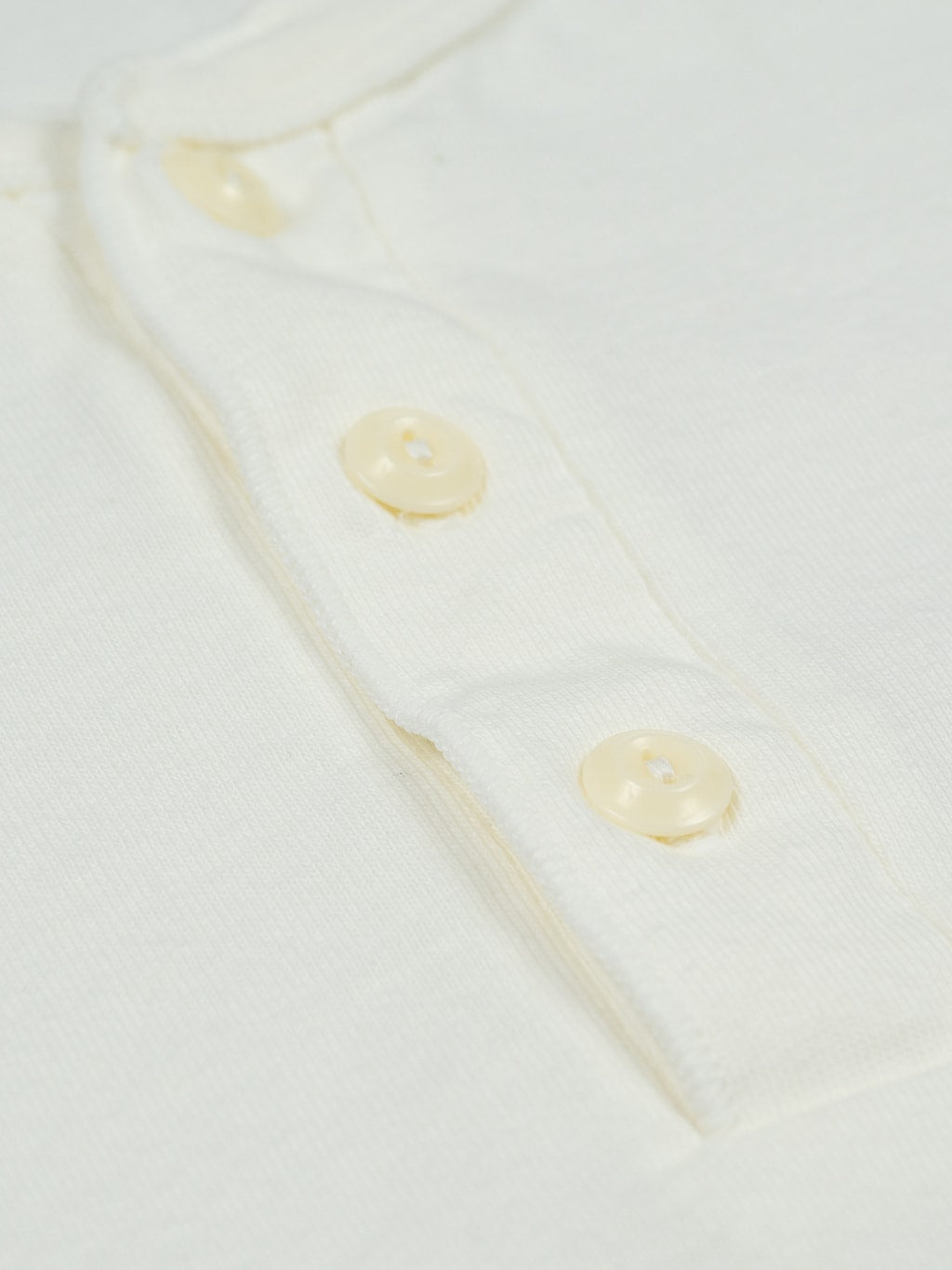 Ues ramayana henley neck tshirt white buttons detail