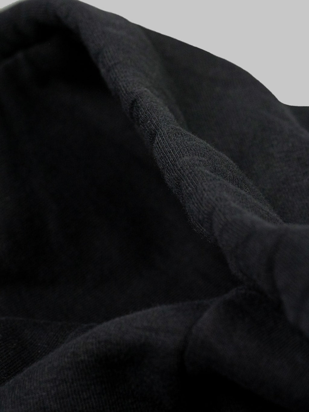 UES hoodie Zip Parka black sweat fabric