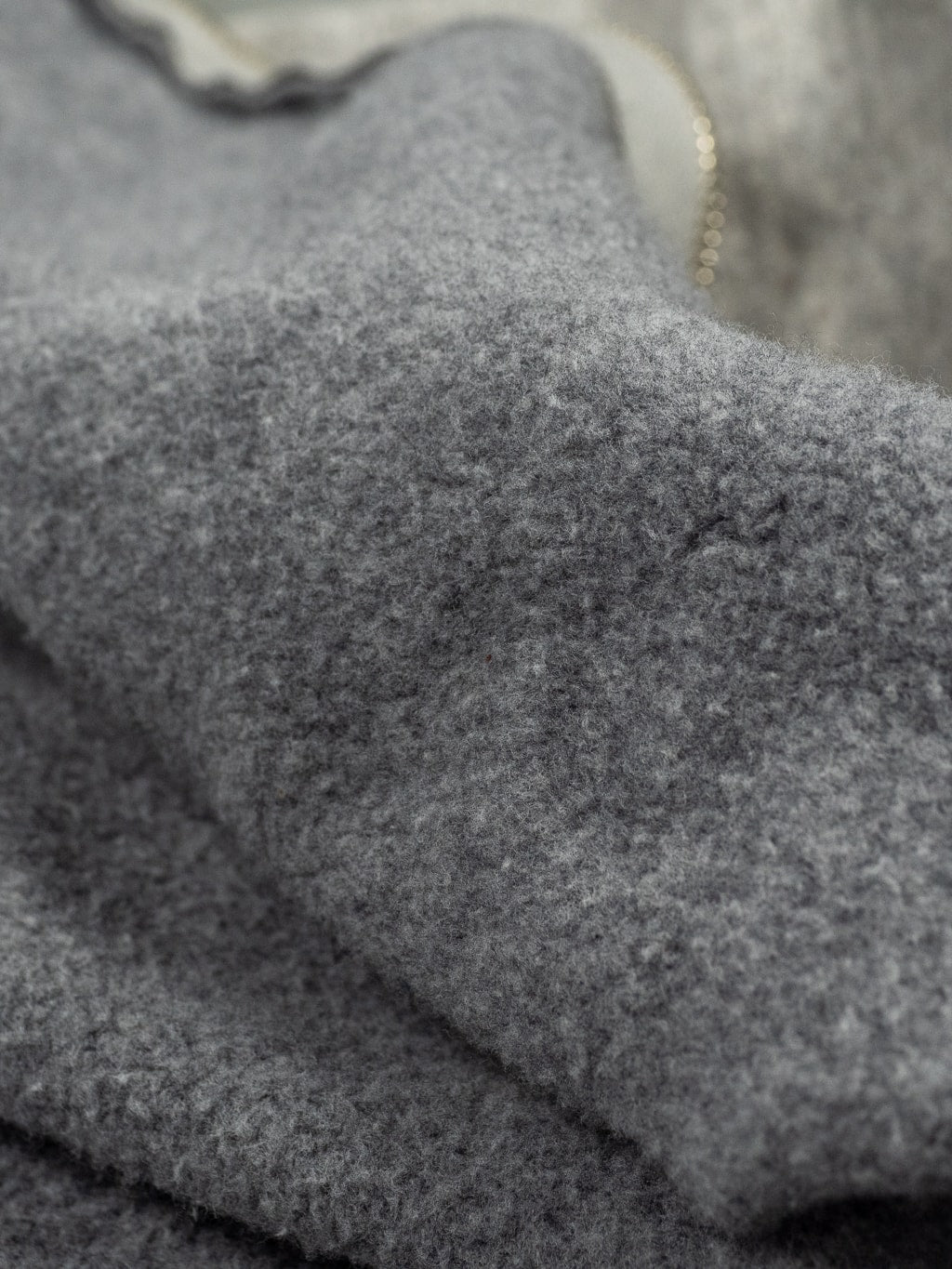 UES hoodie Zip Parka grey sweat fabric