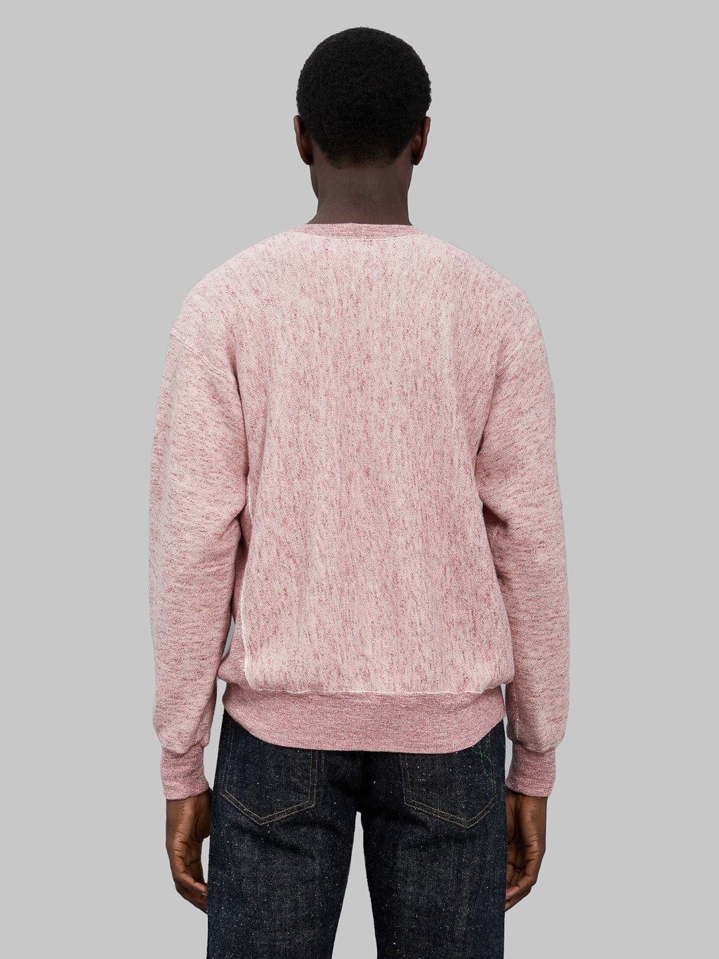 loop and weft big loopback fleece side panel sweatshirt cherry back fit