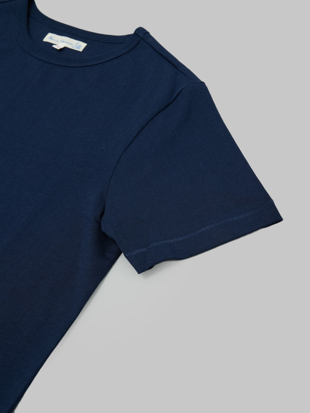 merz b schwanen good originals loopwheeled Tshirt classic fit blue sleeve
