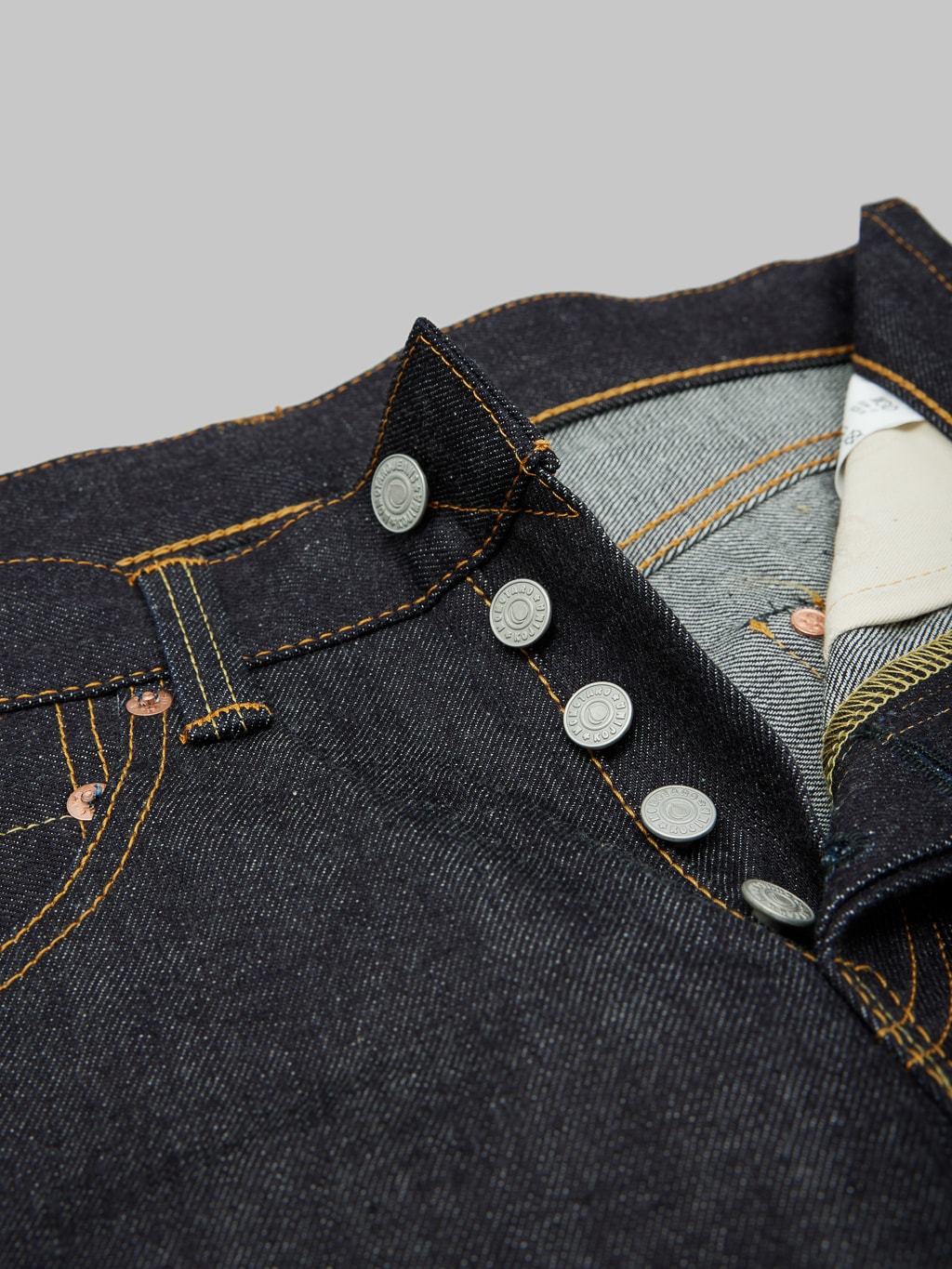 momotaro jeans 0306 12 12oz selvedge denim tight tapered buttons
