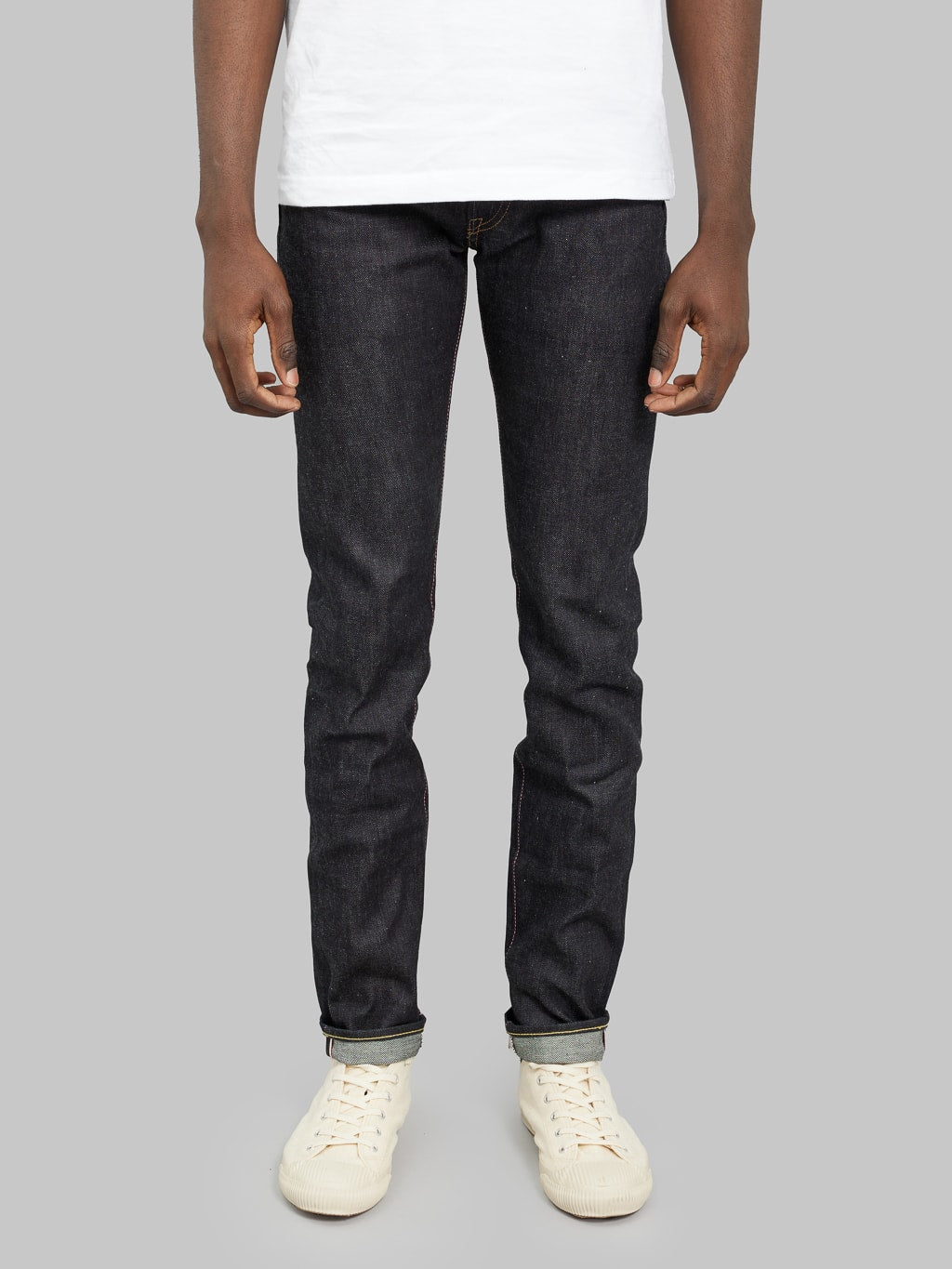momotaro jeans 0306 12 12oz selvedge denim tight tapered front fit
