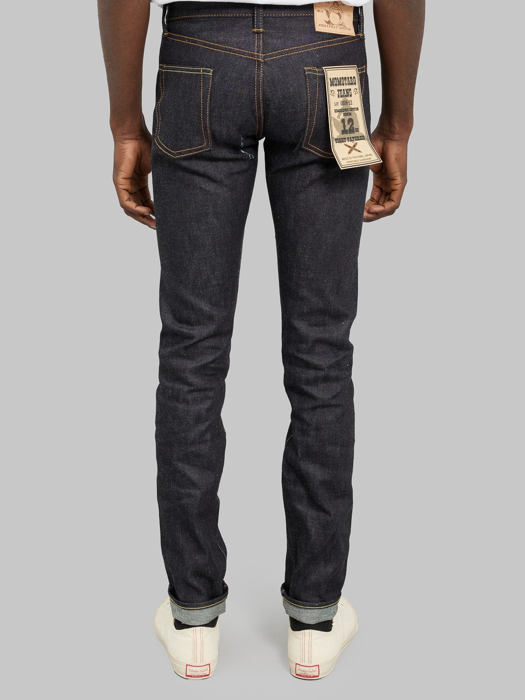 momotaro jeans 0306 12 12oz selvedge denim tight tapered back fit
