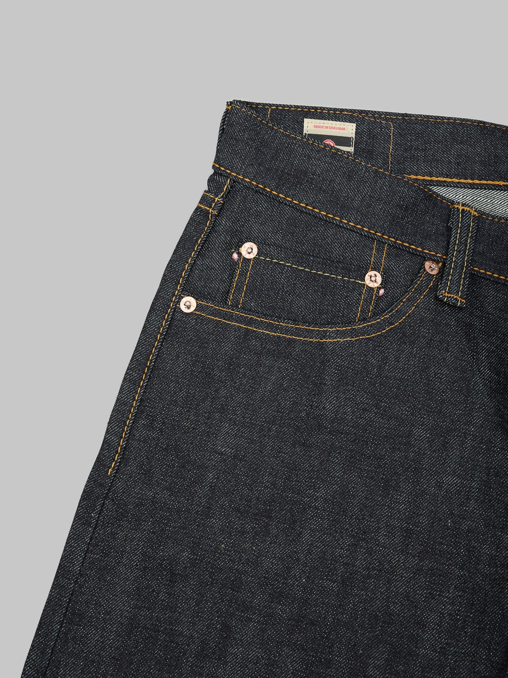 momotaro jeans 0405 v selvedge denim high tapered coin pocket