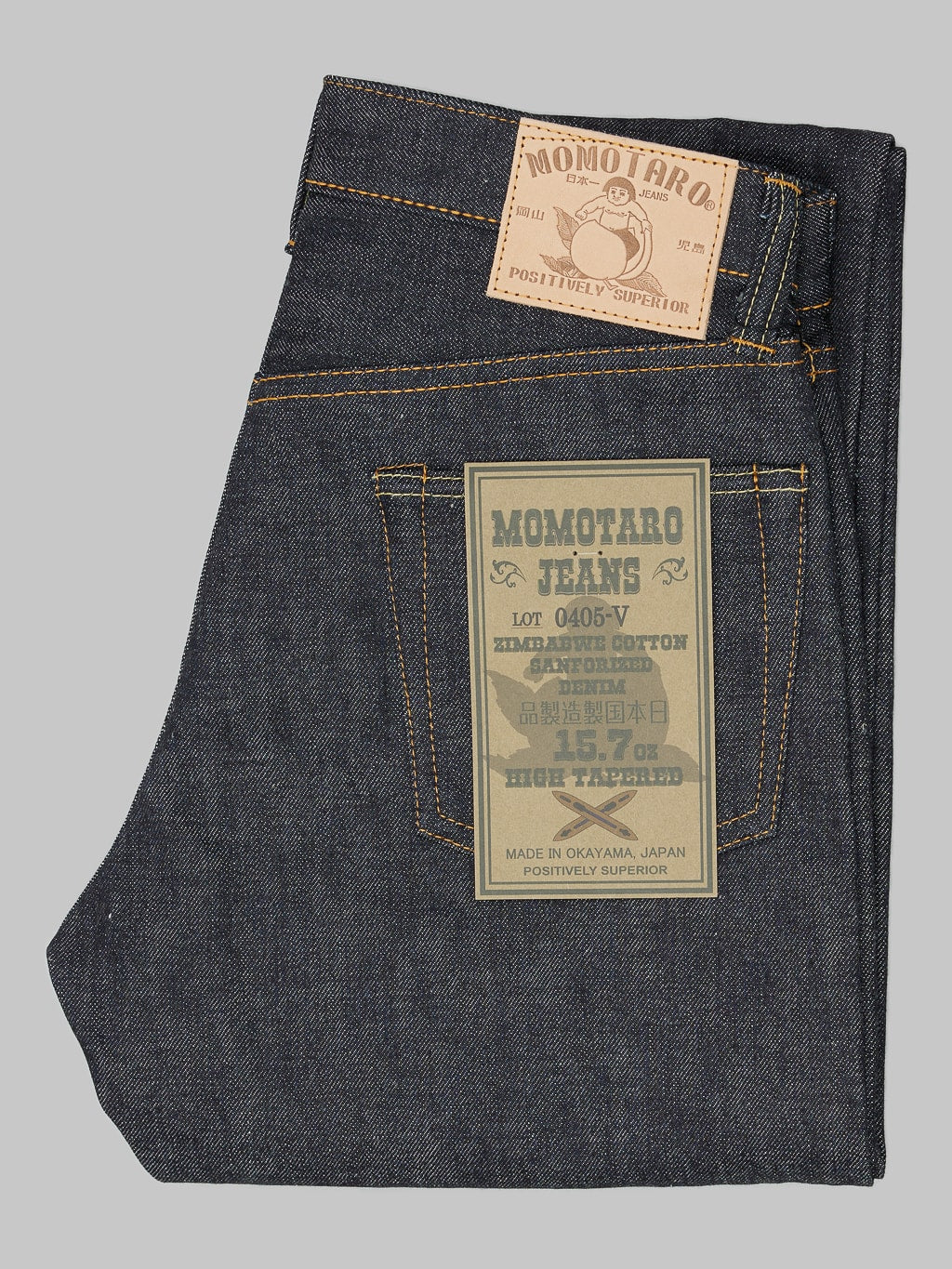 momotaro jeans 0405 v selvedge denim high tapered made in japan
