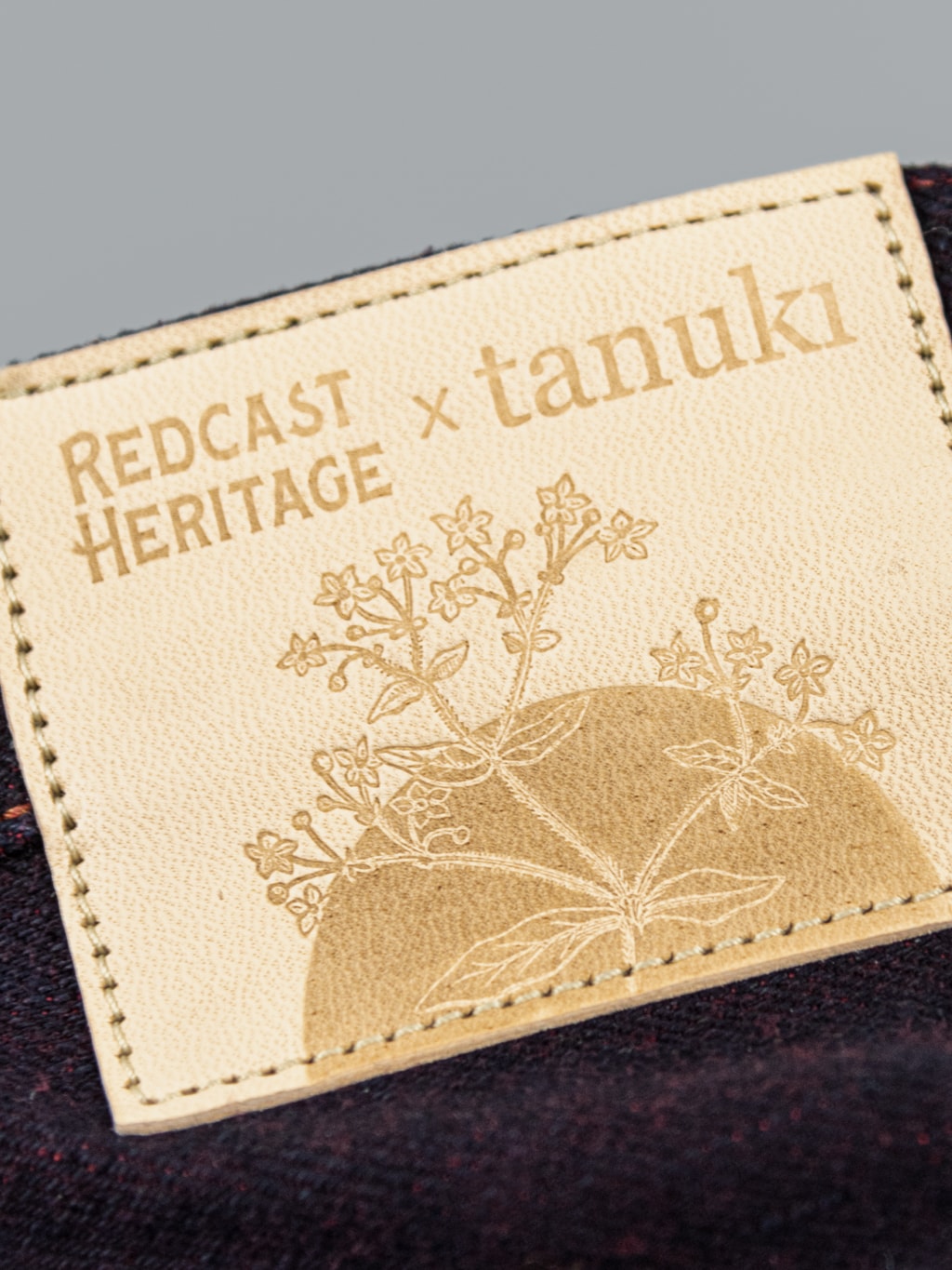Redcast Heritage x Tanuki "Homura" Akane Overdye Slim Straight Jeans