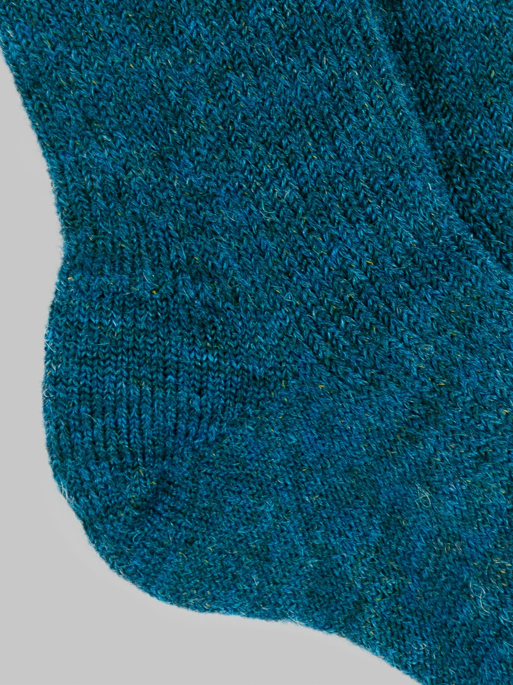 rototo brushed mohair crew socks deep blue soft texture
