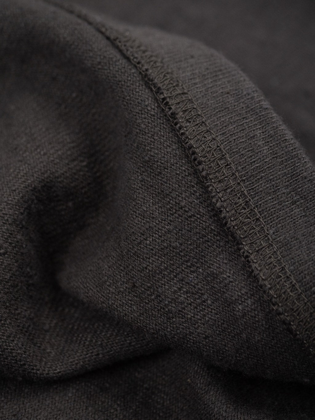 samurai jeans japanese cotton slub tshirt henley kuromame texture