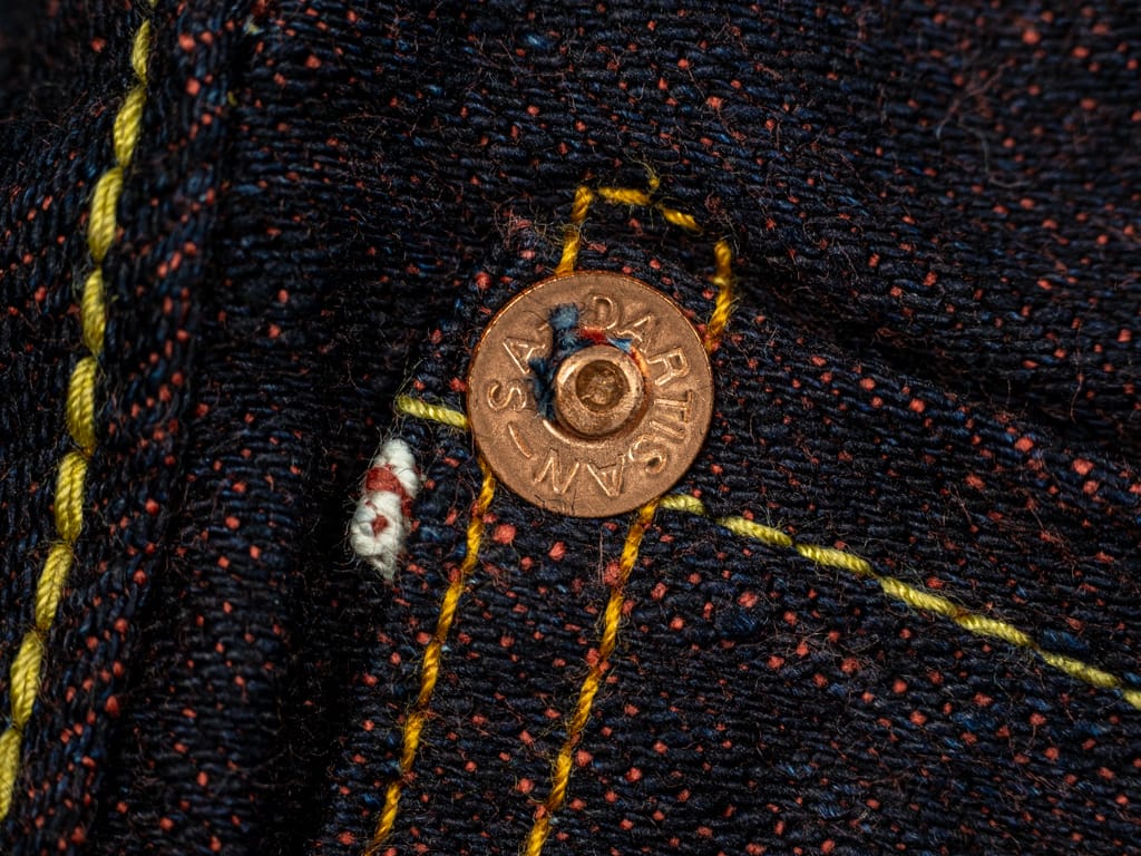 Studio D'Artisan D1820 Hinode 15oz Jeans copper rivet