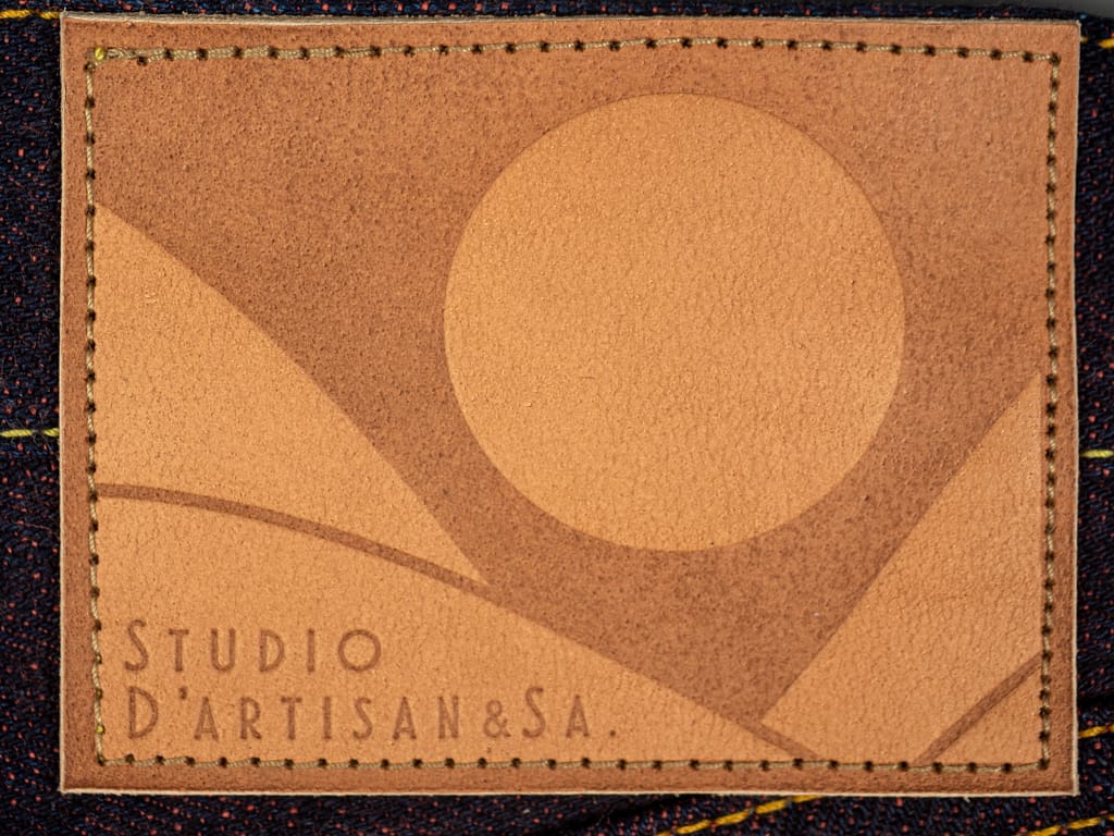 Studio D'Artisan Hinode 15oz Jeans leather patch