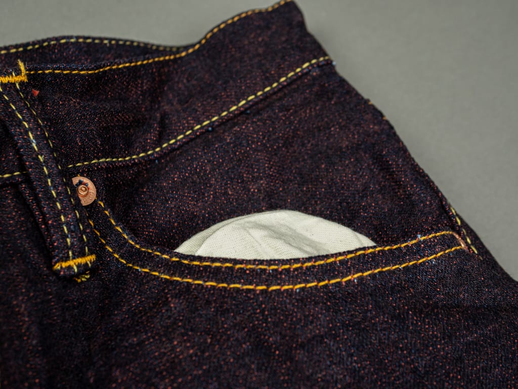 Studio D'Artisan D1820 Hinode 15oz Jeans pocket lining