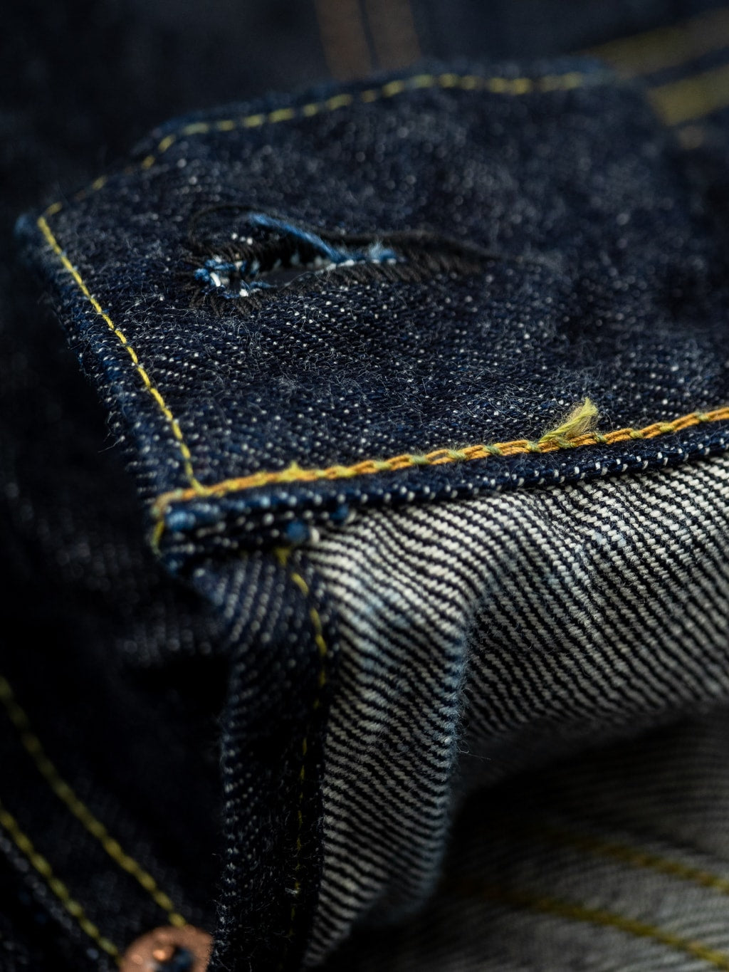 sugar cane 1953 type II denim jacket stitching details
