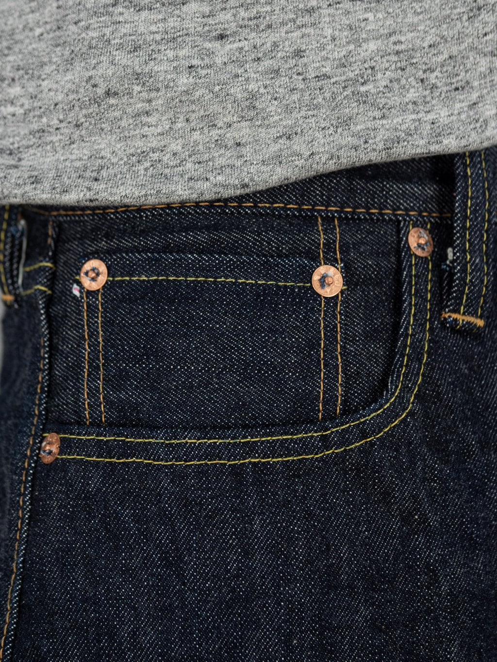 sugar cane SC41947 14.25oz denim 1947 model regular straight jeans coin pocket