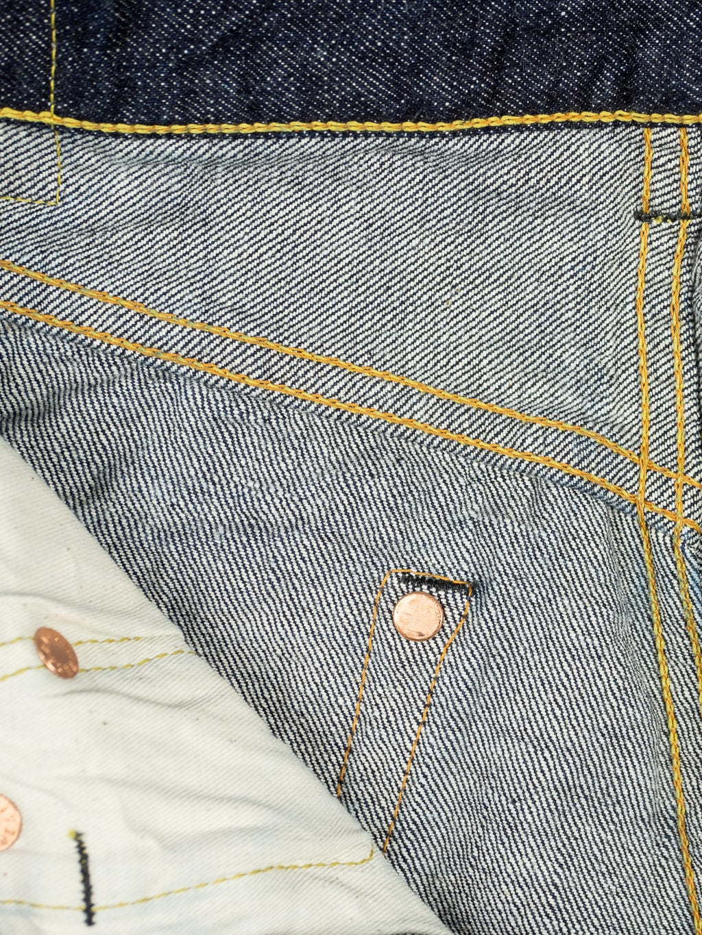 tcb 50s regular straight indigo selvedge japanese jeans weft