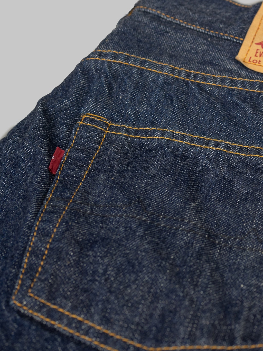 tcb 60s regular straight jeans stitching