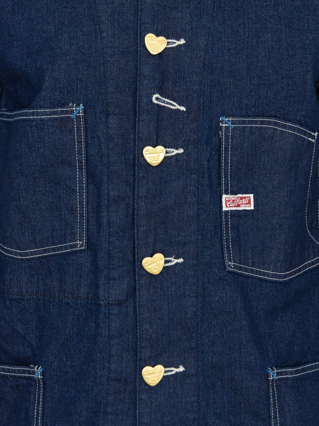 tcb cathartt Chore Coat 10oz denim heart shaped buttons