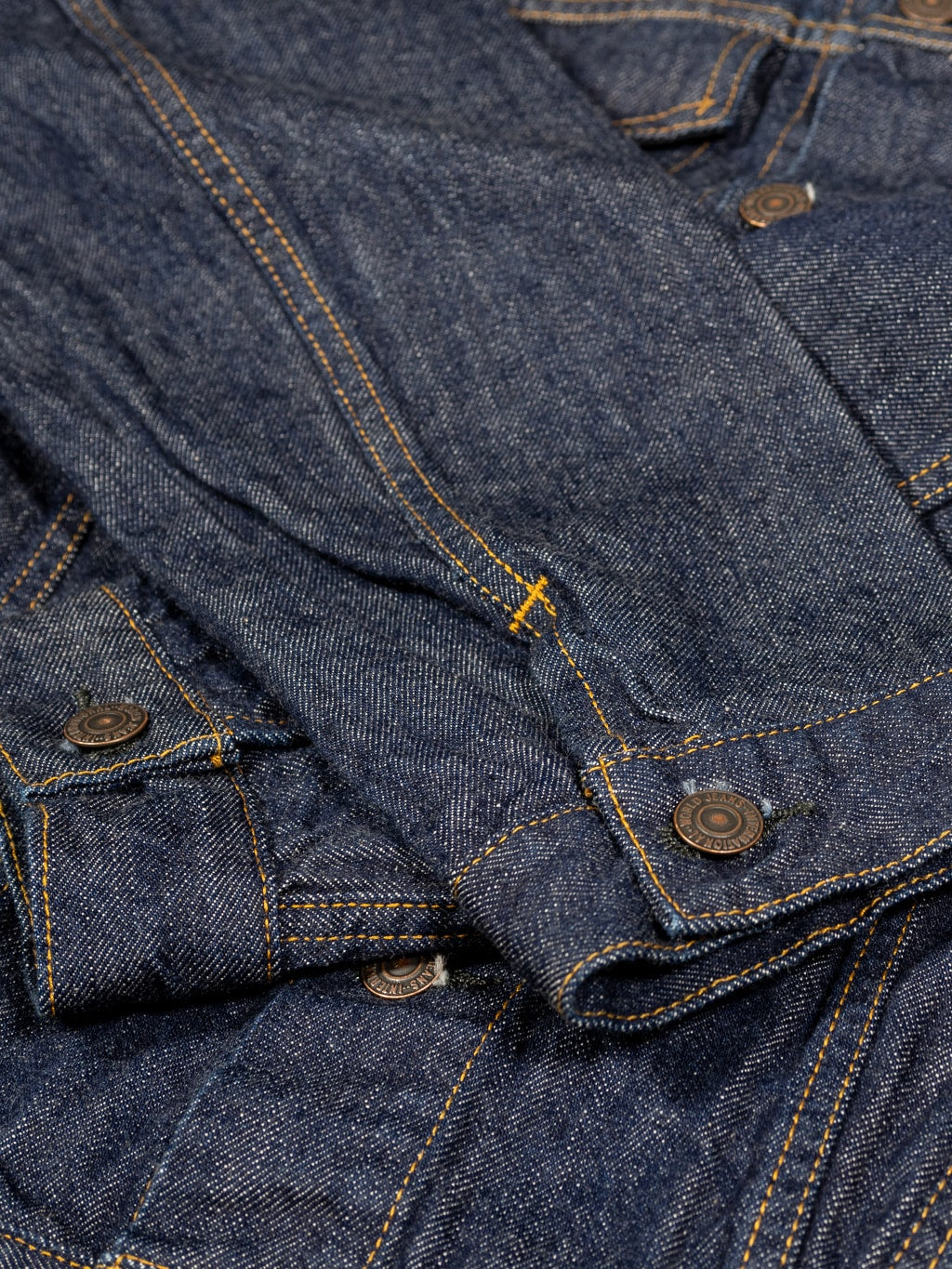 tcb jeans 60s type 3 denim jacket cuffs