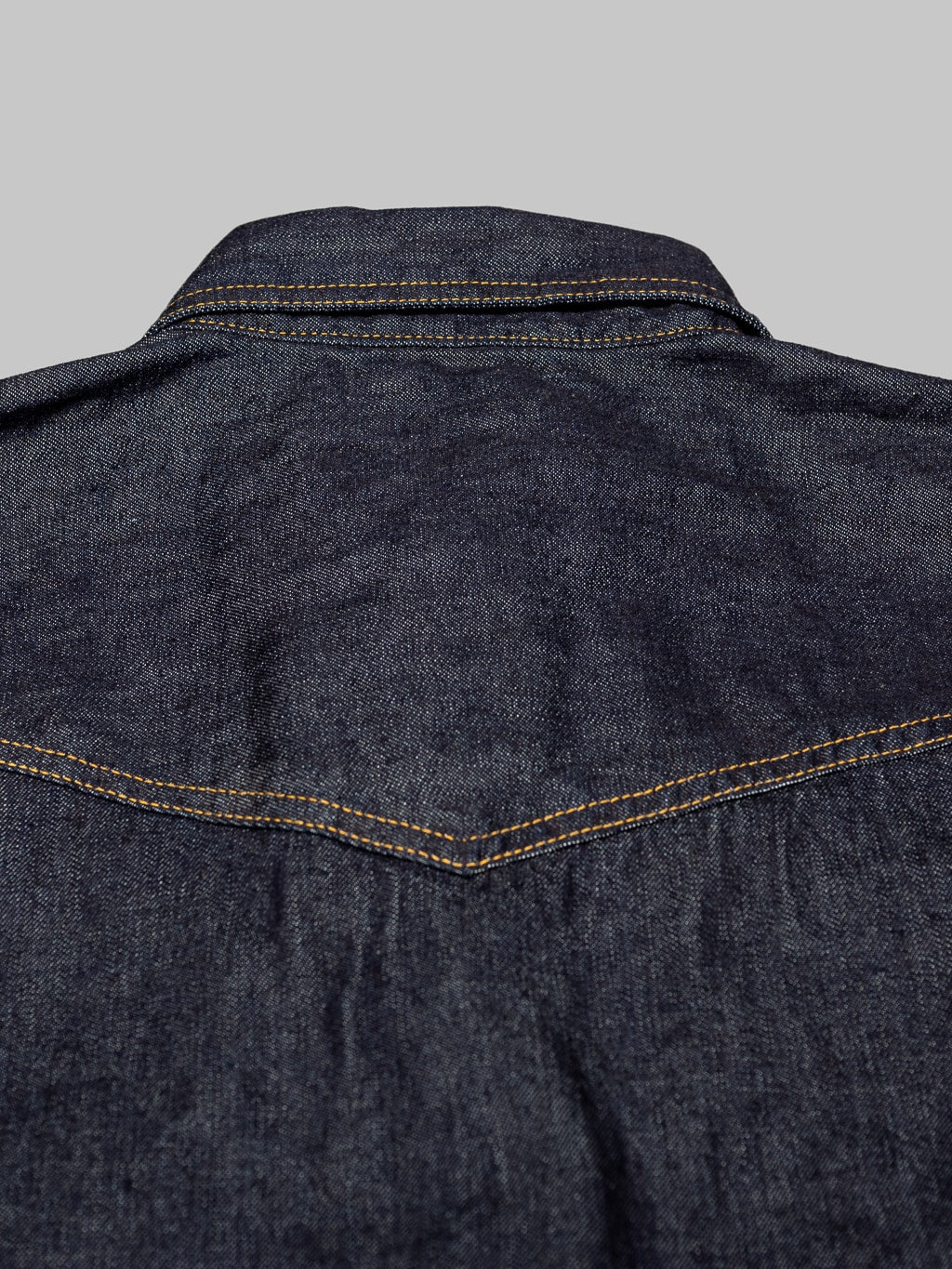 tcb jeans ranchman selvedge denim shirt back western style
