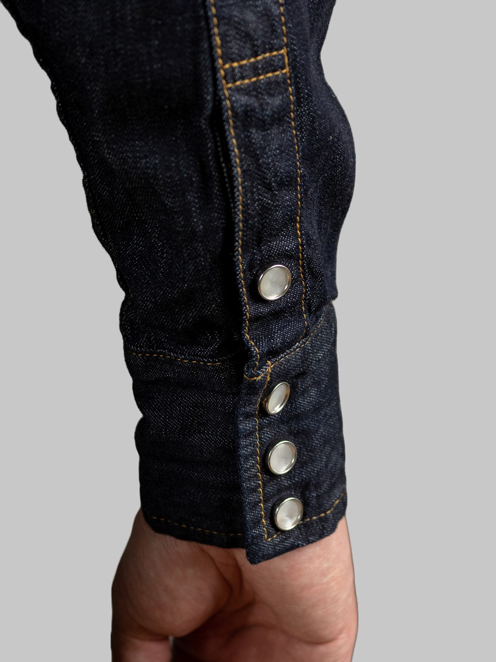 tcb jeans ranchman selvedge denim shirt snap buttons