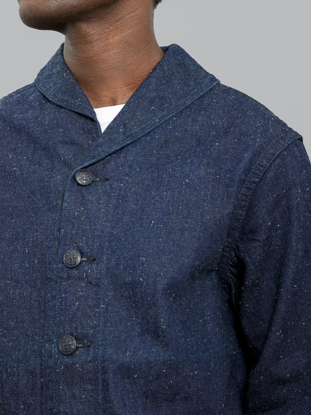tcb usn vintage navy seamens jacket shawl collar