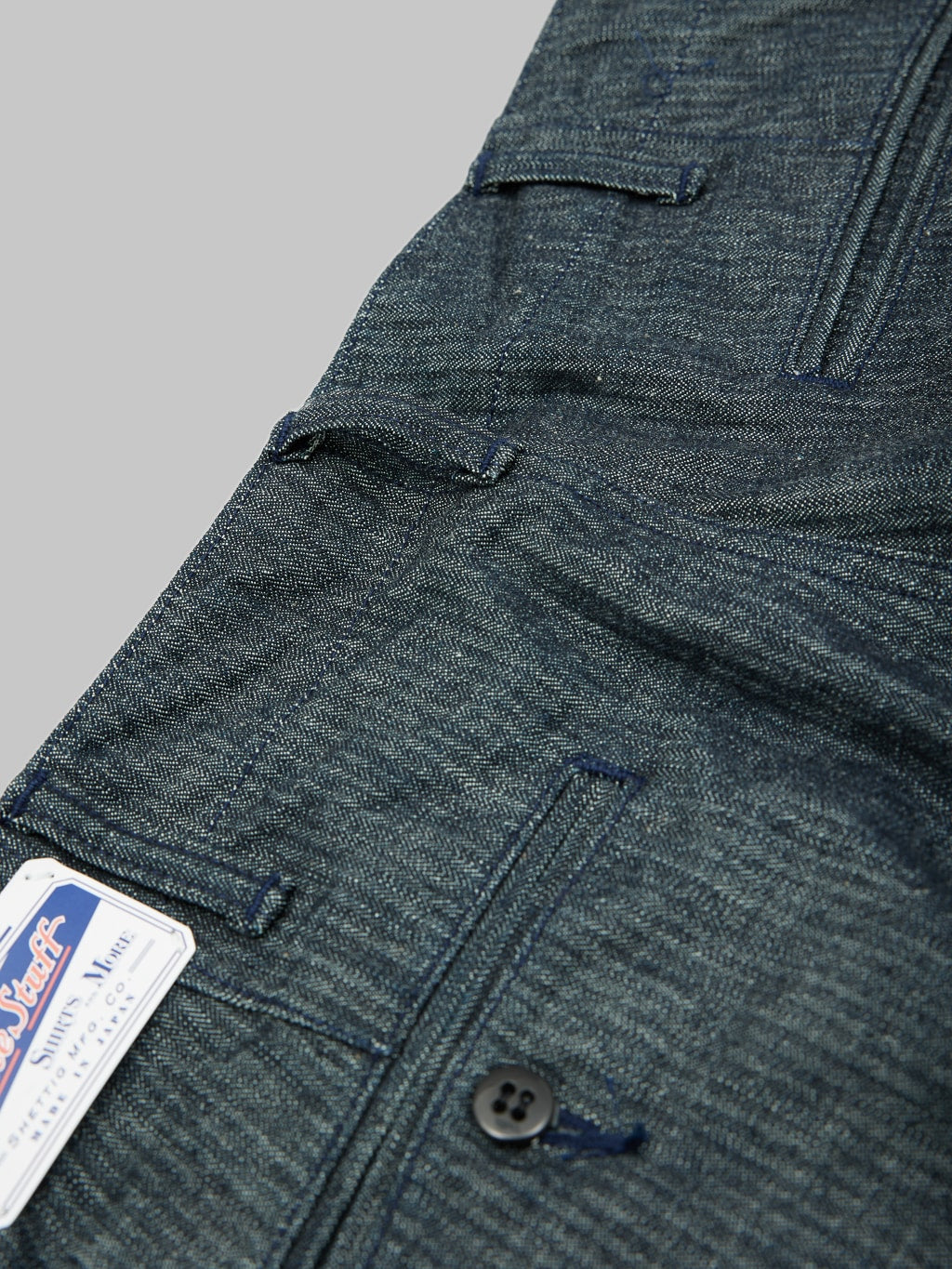 The Rite Stuff Pacemaker 10 oz. Denim Herringbone Twill Work Pants Cadet  Blue Indigo