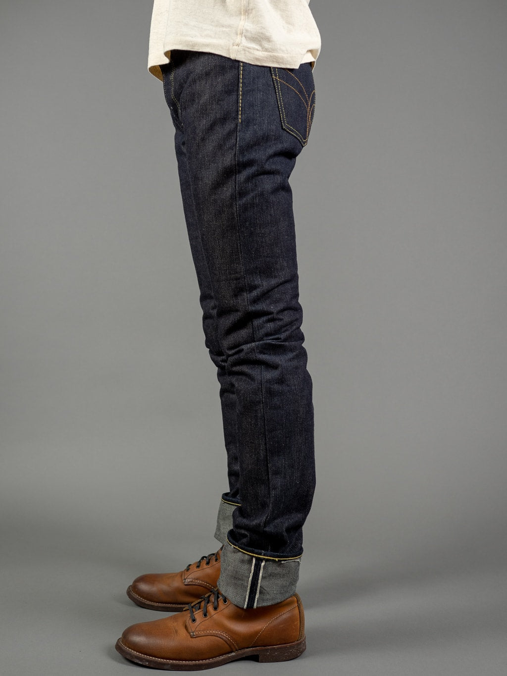 the strike gold 3109left hand twill raw japanese jeans