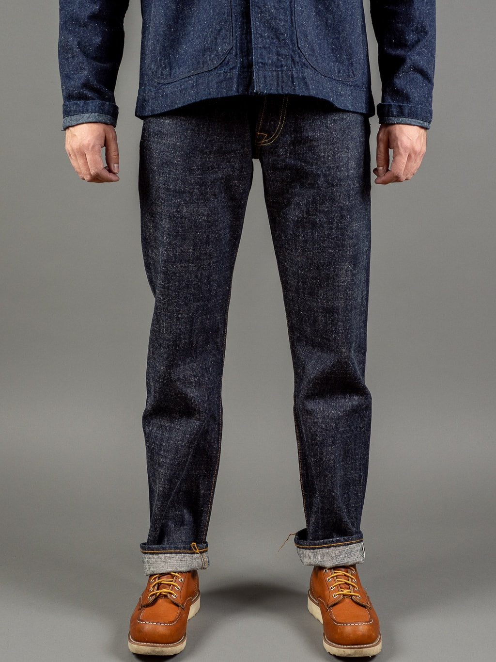 trophy clothing 1605 standard dirt denim japanese jeans front