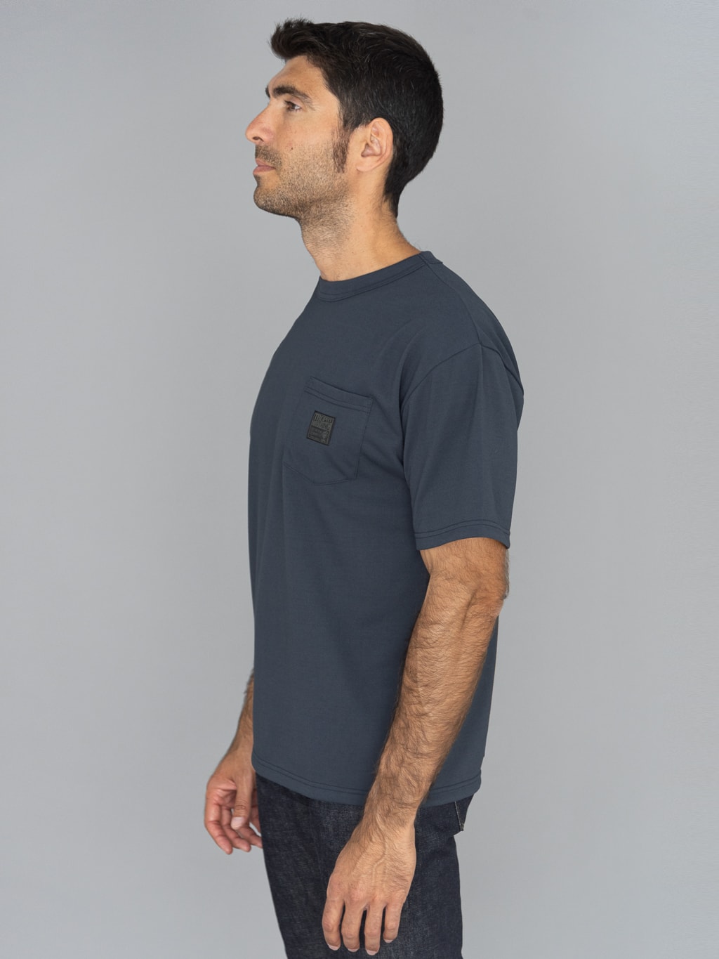 trophy clothing monochrome pc pocket tee charcoal  side fit