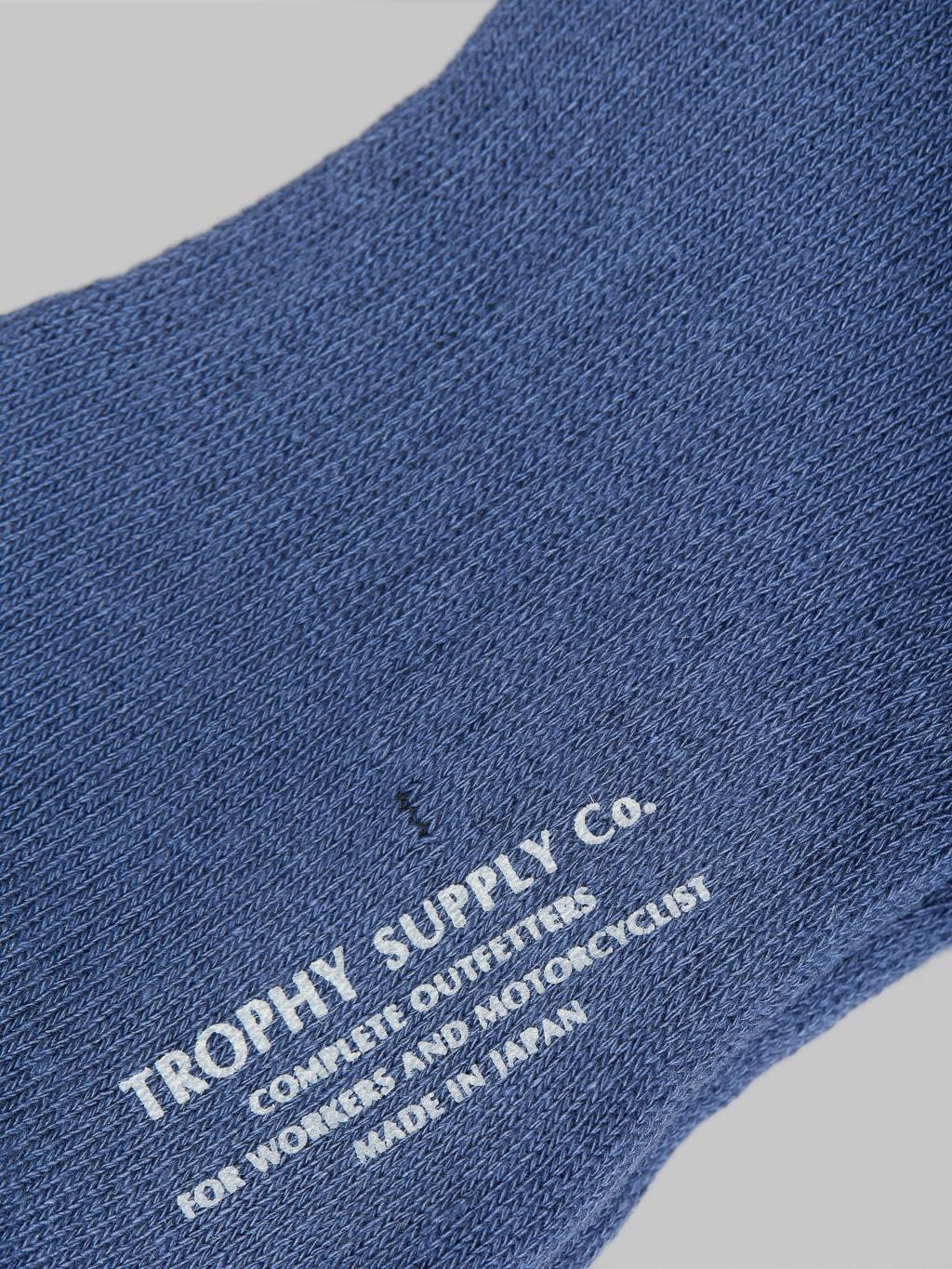 trophy clothing regular boots socks navy stamped logo