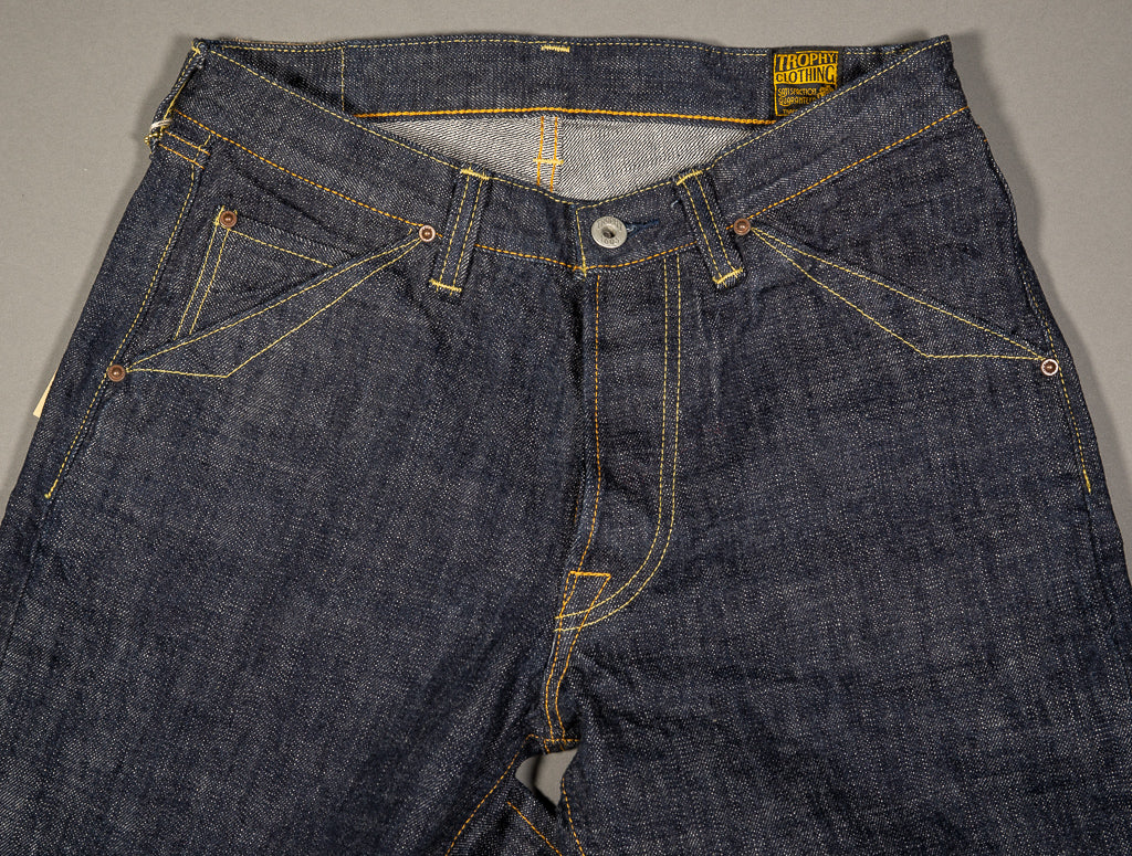 trophy clothing 1605 standard dirt denim jeans waist