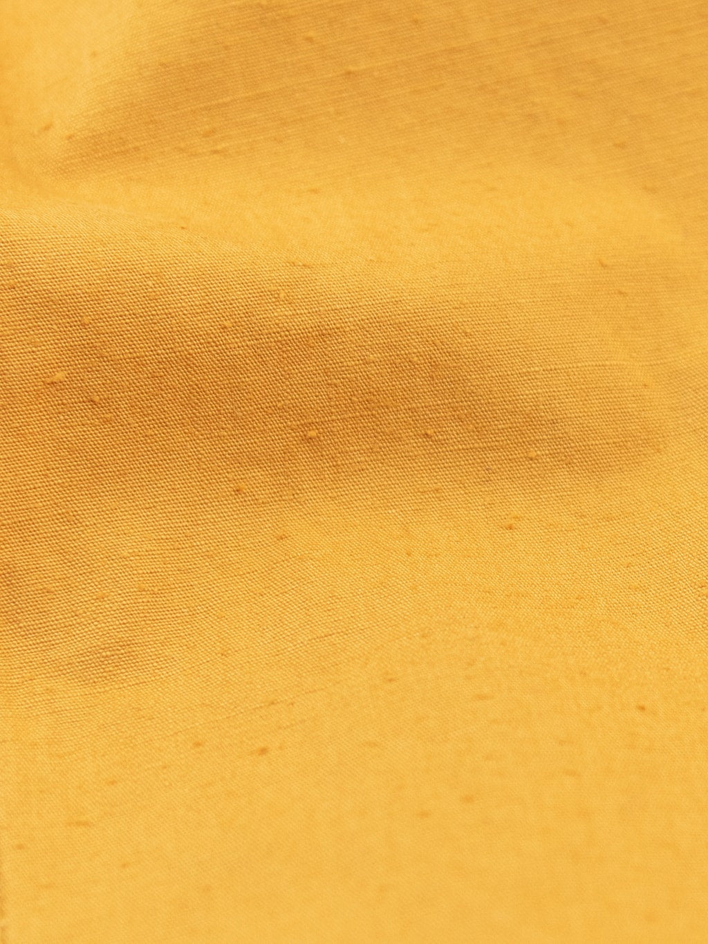 ues denim mechanic shirt sleeves shirt pumpkin yellow cotton uneven dye