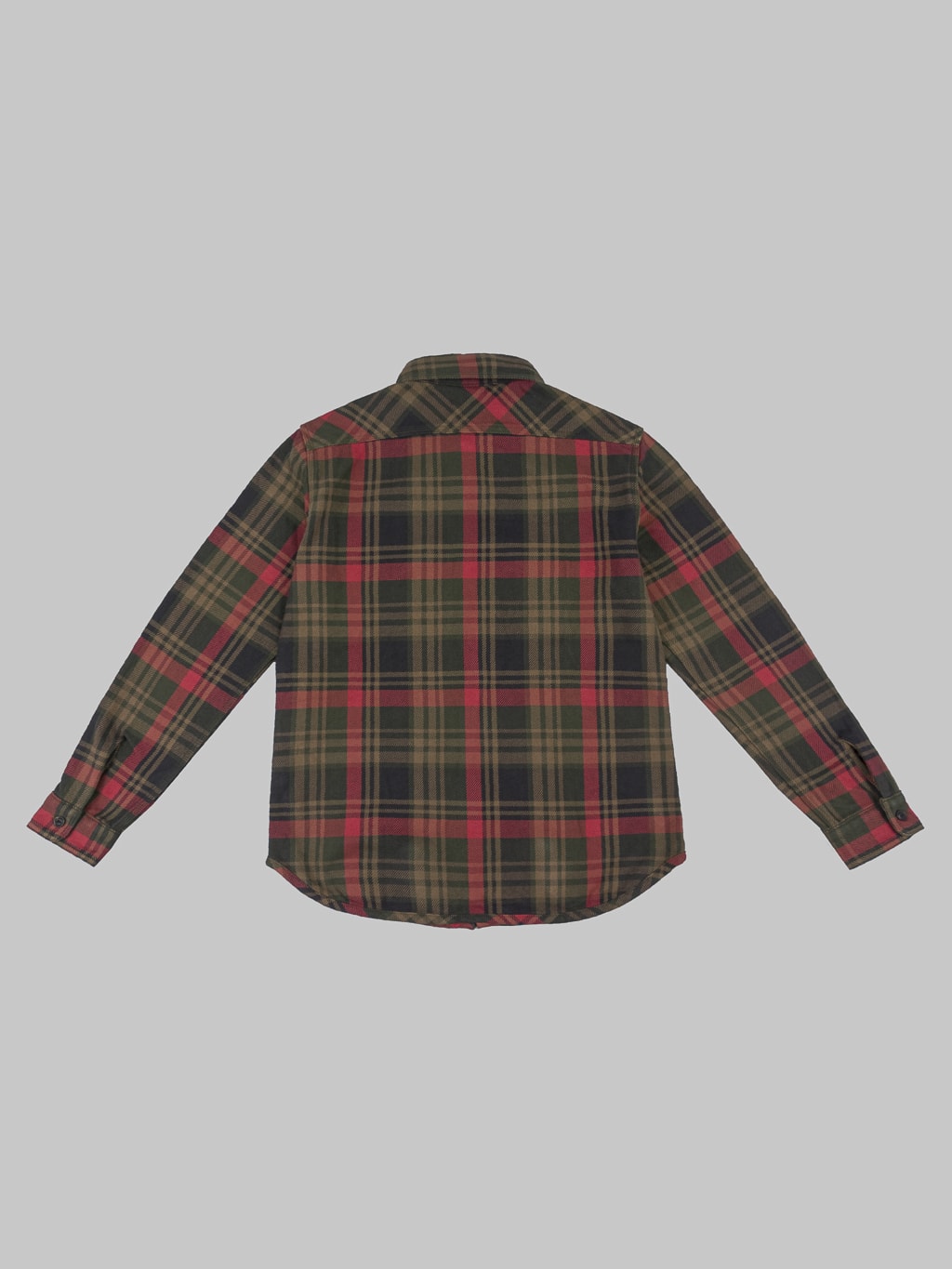 ues extra heavy selvedge flannel shirt red  100 cotton