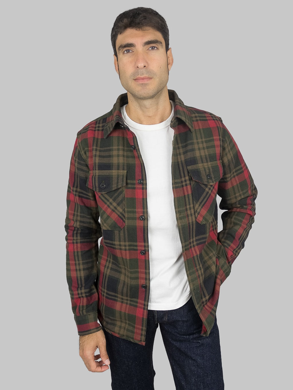 Isaac Pædagogik personlighed UES Extra Heavy Flannel Shirt Red – Redcast Heritage Co.