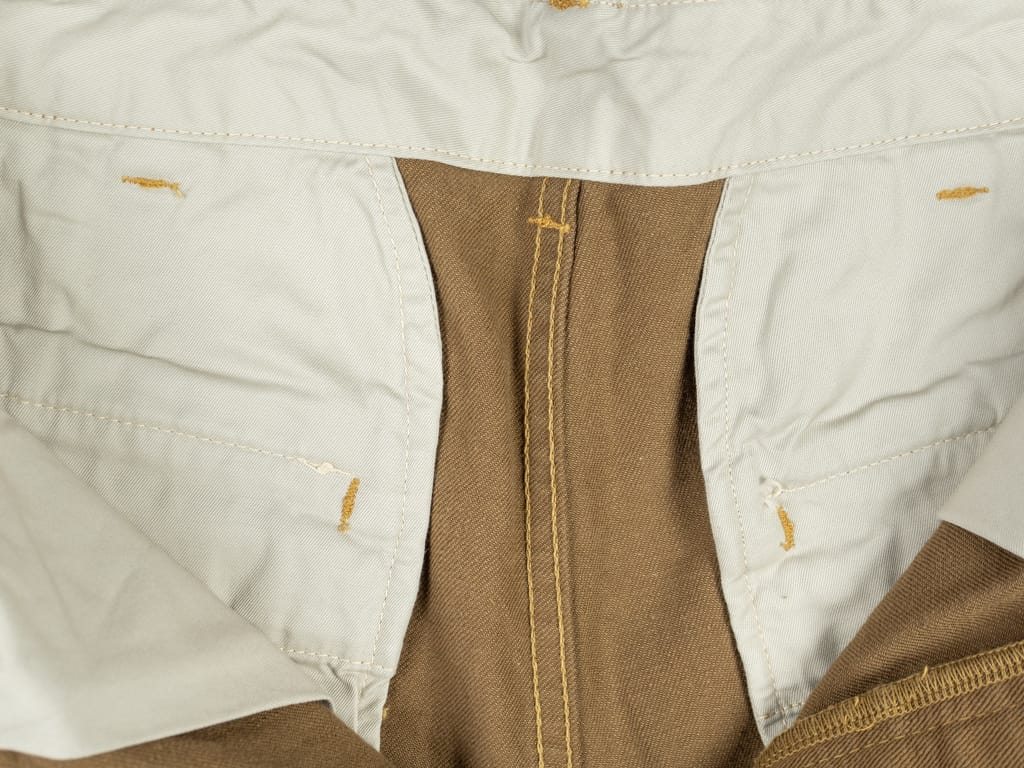UES Regular Chino Olive-Brown Lining Pockets