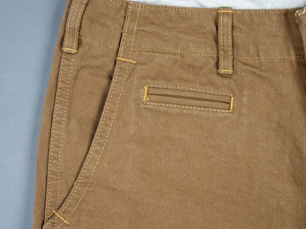UES Regular Chino Olive-Brown Side Pockets